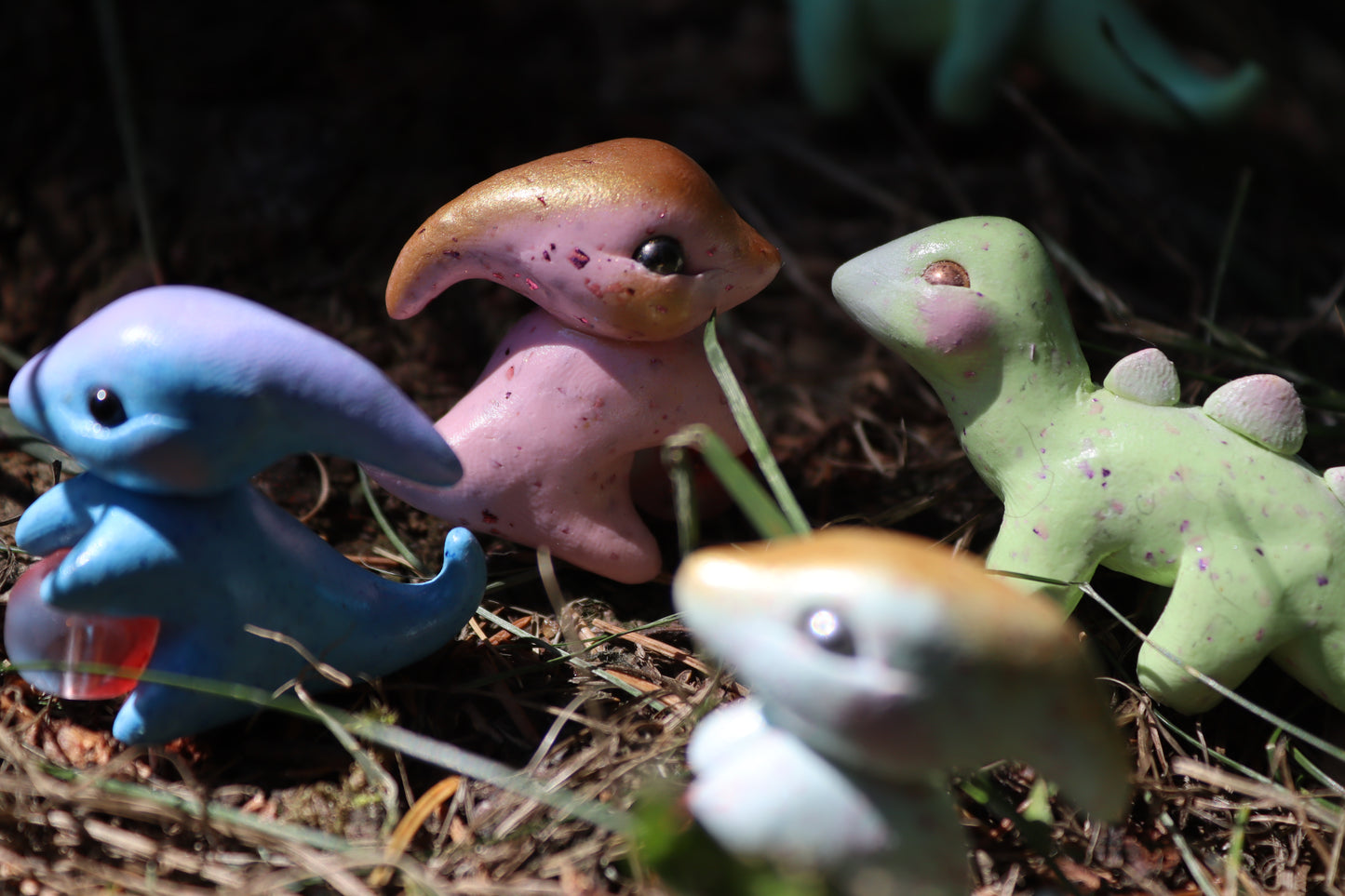 Pocket Parasaurolophus Companions - Small Sculptures