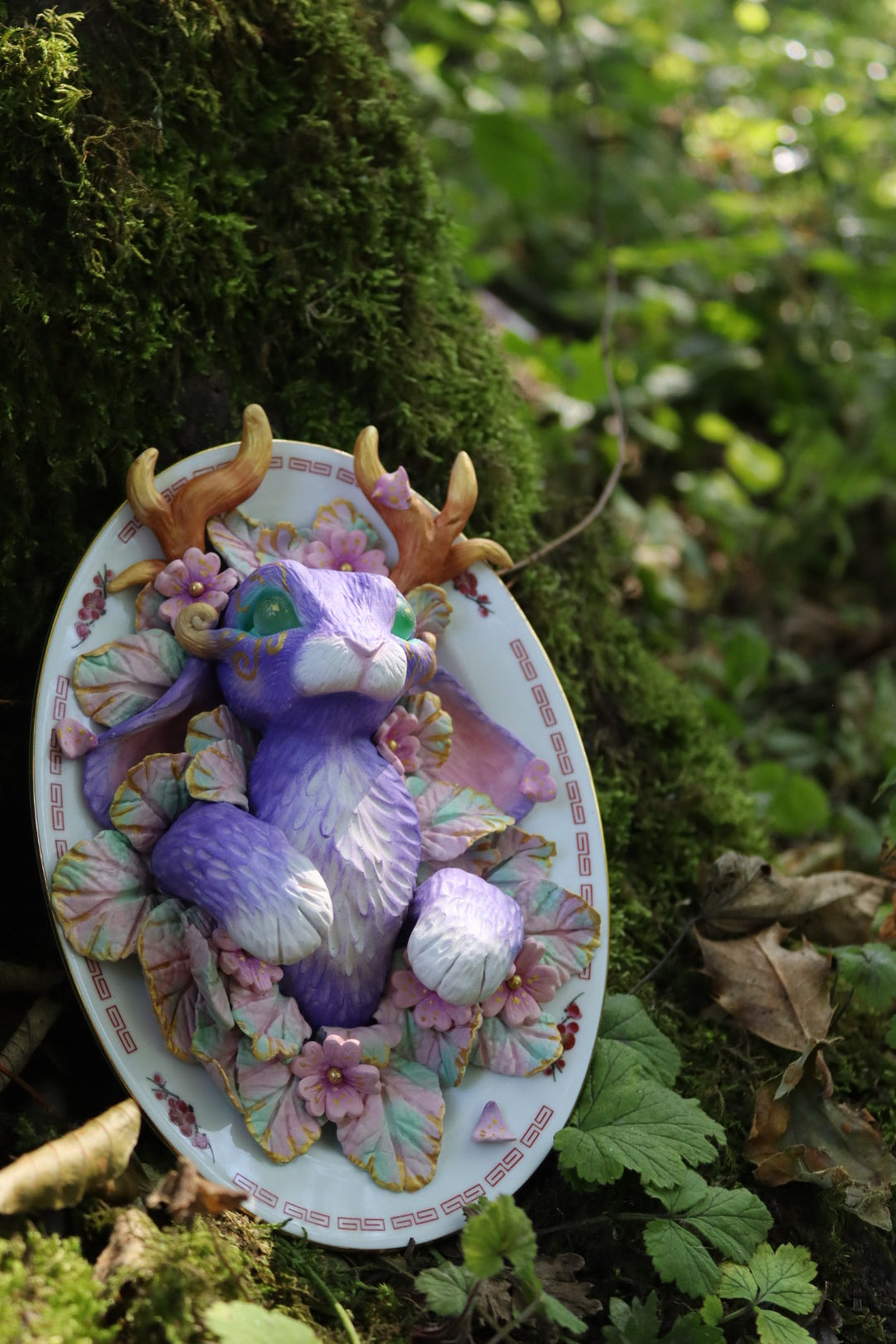 Emerald Dreamer Jackalope Wall Hanging
