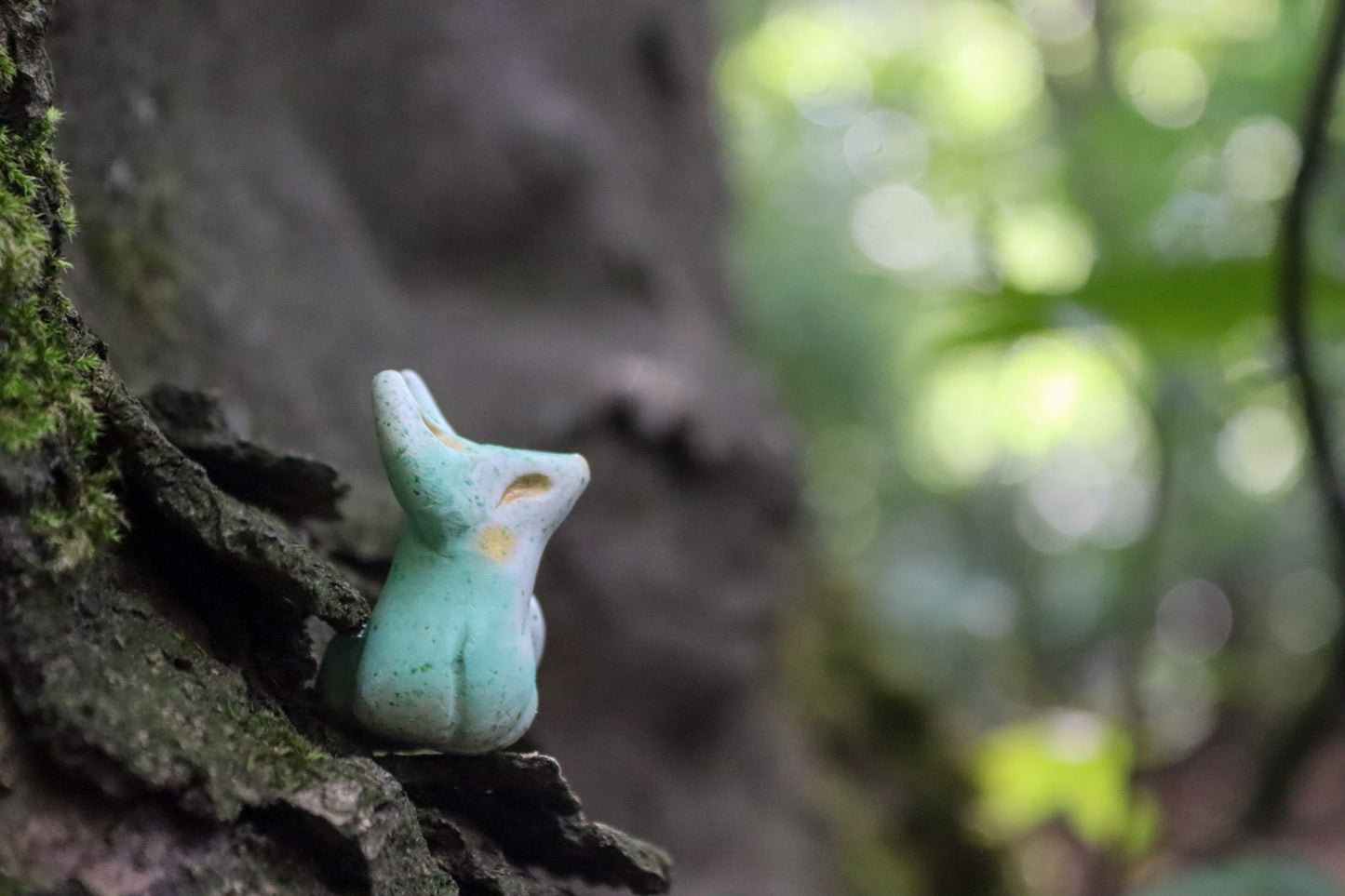 Tiny Forest Fox — Handcrafted Miniature | Enchanted Woodland Figurine