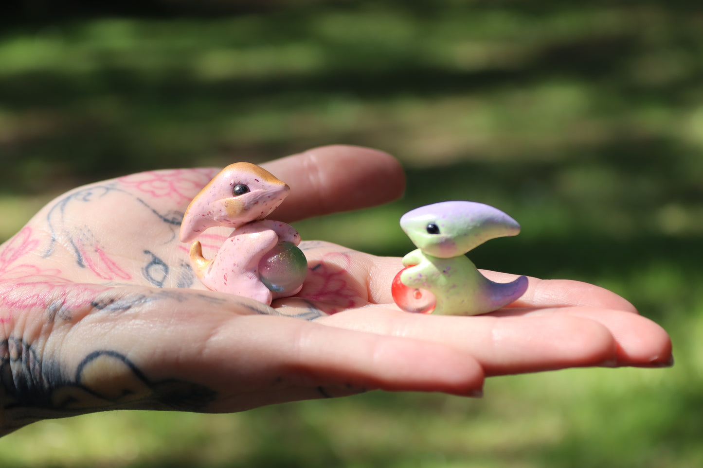 Pocket Parasaurolophus Companions - Small Sculptures