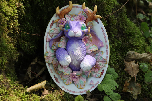 Emerald Dreamer Jackalope Wall Hanging