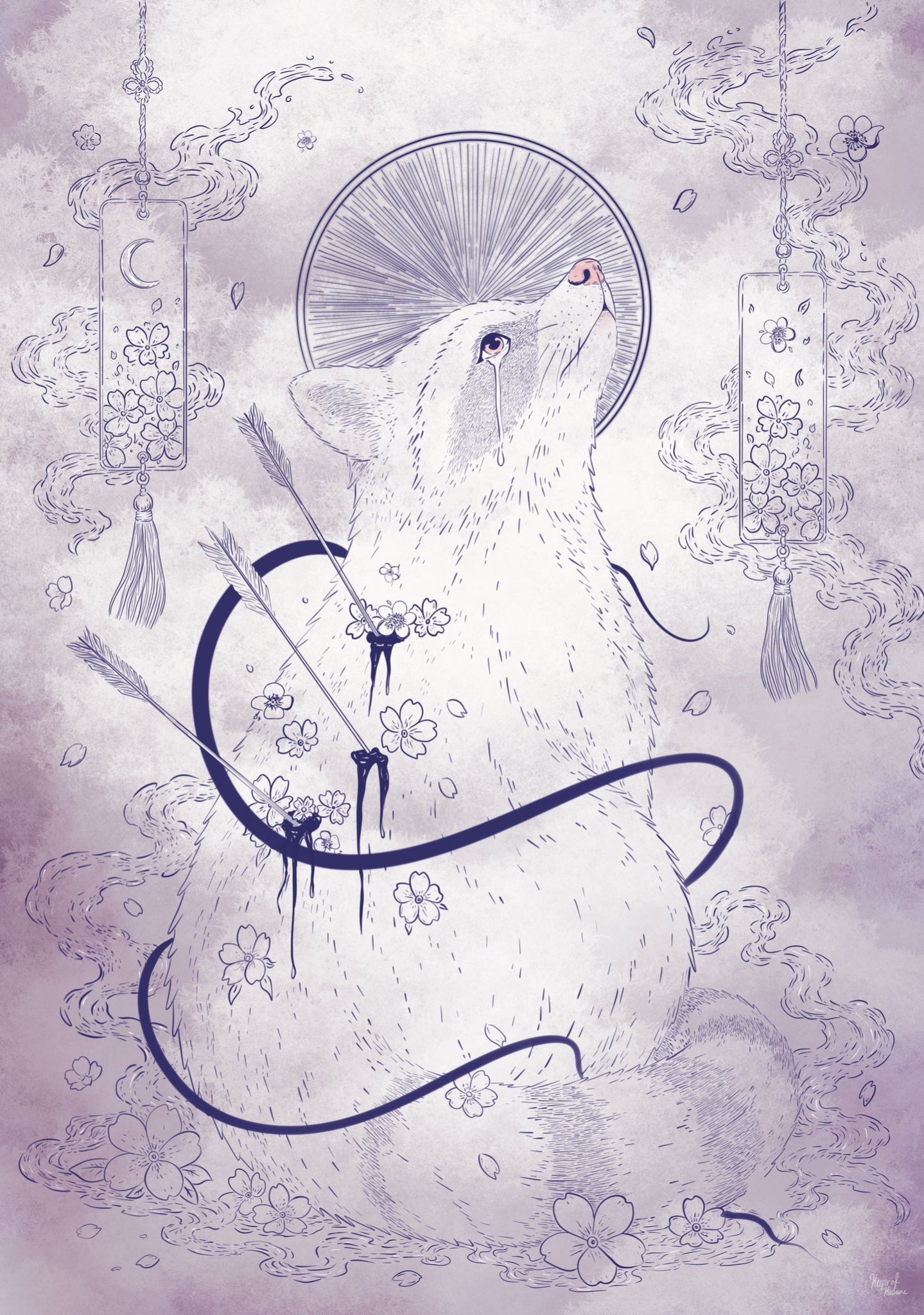 Lost in the Lavendar -  Art Print